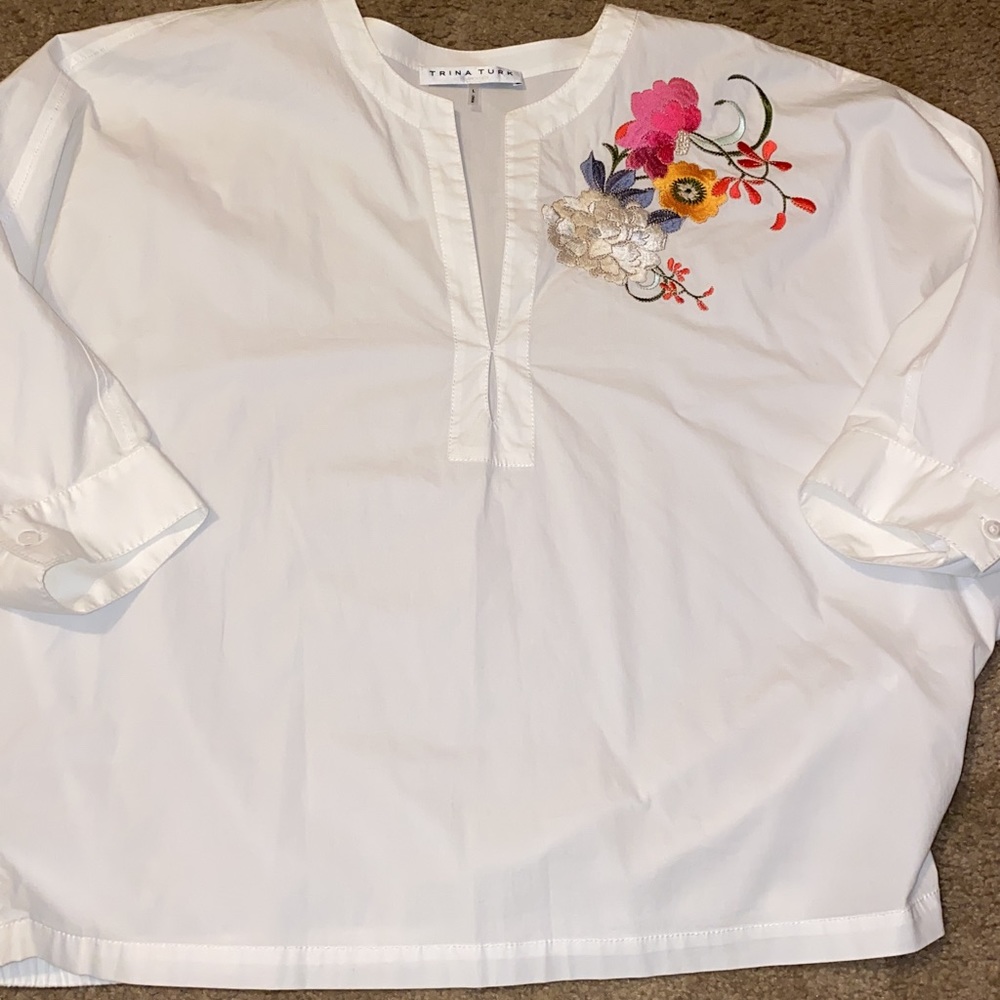 Trina Turk Embroidered blouse